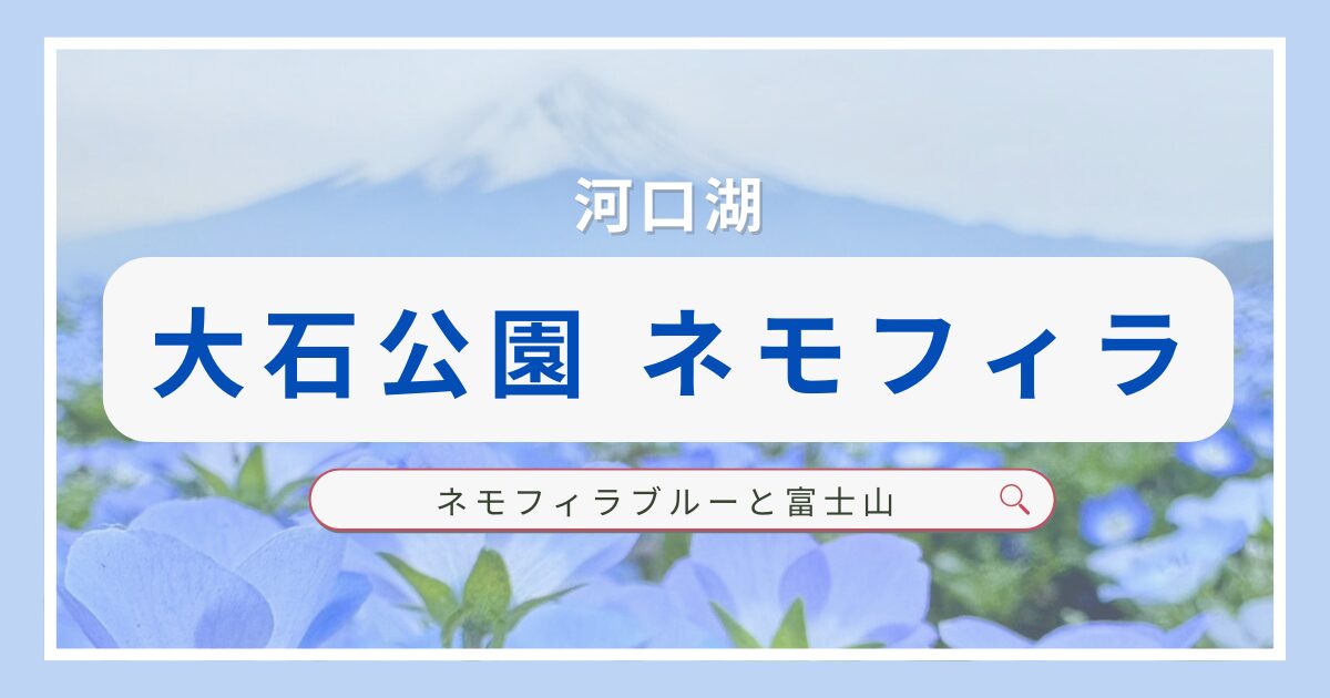 大石公園音もブルーと富士山