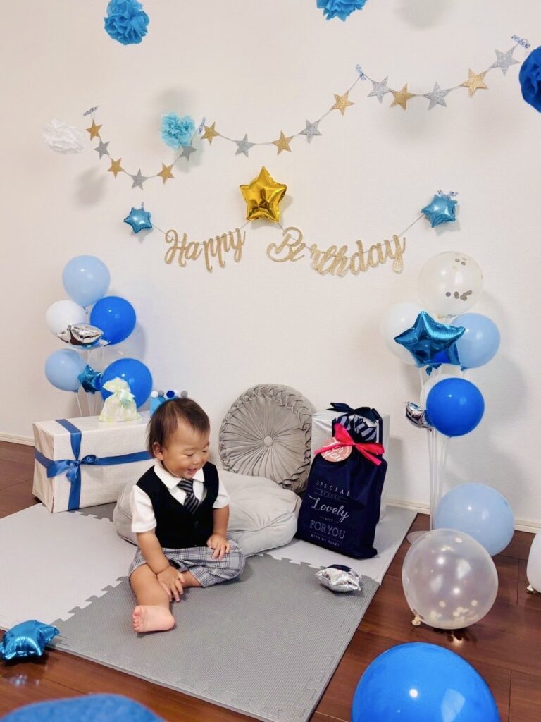 誕生日の部屋の飾り