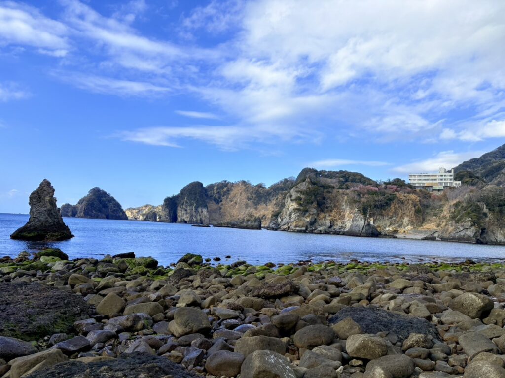 三四郎島からみた風景。